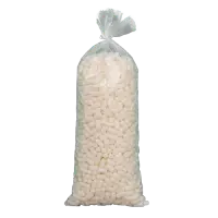 Morceaux de styromousse en forme de billes (peanuts)